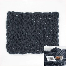 드리림 왕 손뜨개 담요다크네이비 80X100CM 니트담요 겨울담요 거실담요 소파담요 니트블랭킷 니트블랑켓 쇼파무릎담요 무릎담요 인테리어담요