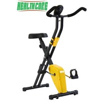 엑스 바이크 실내 앉아서타는 자전거 미니 소형 가정용 싸이클 스피닝 헬스사이클 홈트, 레몬 옐로우