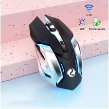왼손마우스 블루투스 무선 데스크탑 노트북 컴퓨터용 2.4G 무선 음소거 게임용 마우스 무소음 충전식 단일, 01 A, 한개옵션1