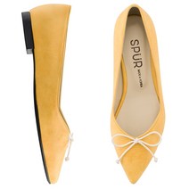 스퍼 SPUR 플랫 OS7029 Cute ribbon flat 옐로우