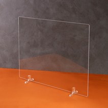 아크릴 테이블 가림막 (고정발 포함) 비말차단가림막, 50x50cm 3T SG013AA