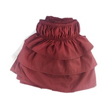 THE VEDO SHOP 탄력 있는 먼지 주름 장식 침대 치마 주름 태양열 집열기 폴리에스테 극세사 모든 크기, 폴리 에스터, 와인 Red-100x200cm (트윈)