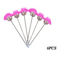 파티 모자 디스코 공 Swizzle 스틱 카우걸 볼 음료 교반기 반짝이 커피 플라스틱 칵테일 장식 6 개, [03] 6pcs pink