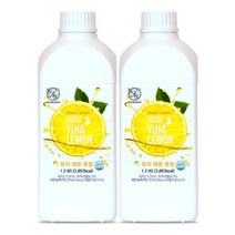 [더블데이] 유자레몬 퓨럽 1.2 KG 2개 세트 /과일베이스/과일농축액/유자농축액/레몬농축액/유자베이스/레몬베이스, 상세페이지 참조, 1200g