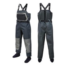 낚시바지 나일론 경량 성인 방수 야외 가슴바지 여성 남성 통기성 가슴장화, 크기 xl 29-31cm
