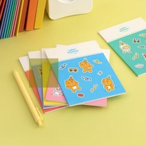 카카오프렌즈 해피모먼트 노트 (3개 A6 세트 1세트), 튜브