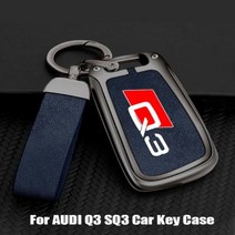 아우디 Q3 8U F3 RSQ3 스포츠백 2013 2019 아연 합금 오토메틱차 키 케이스 원격 제어 보호기 액세서리, 17.Grey Blue - For SQ3