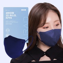 에어에이드 새부리형 2D 마스크 중형 KF94, 5개입, 8개, 네이비