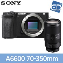 소니정품A6600/E10-18mm F4 OSS 렌즈/필터+액정필름/ED, 3.소니 A6600블랙+E 70-350mm