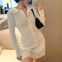 여자 20대 데일리룩 청순 예쁜 카라 셔츠 긴팔 원피스G/OPD:GAON0107G +Y7