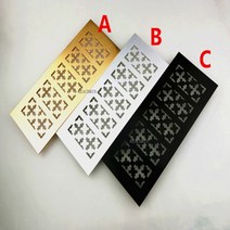갤러리창 알루미늄루바 환기구창 덕트 팬 개몫 환기 그릴 와이드 아노다이징 알루미늄 에어 벤트 인공 호흡기 그릴 커버 환기 옷장 신발, 300mm x 100mm, a