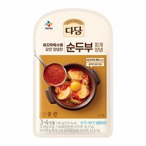 (냉장)다담 바지락순두부찌개양념140gx10개, (냉장) 순두부찌개 140g, x 10개