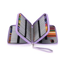 BTSKY 색연필케이스 파우치 필통 펜 대용량 귀여운 203849, Purple, Purple
