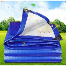 타프 야외 방수 pe tarpaulin 0.32mm tarpaulin for, 블루 실버, 2x6m