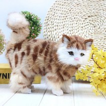 복고양이 -사랑스러운 스탠딩 고양이 실물 크기 장난감 홈 인테리어 어린이 251020, 한개옵션0