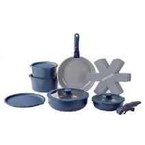 Country Kitchen 13피스 냄비와 프라이팬 세트, 청