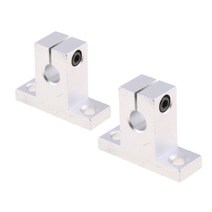 shangren 2Pcs 부싱 선형 베어링 슬라이딩 유닛 선형 모션 슬라이드 트럭 지원, 실버