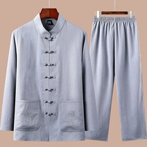 태극권복 5색 중국 전통 의류 당나라 남자 쿵푸 태극권 댄스 의상 일족 Wushu Hanfu 새틴 무대 날개 Chun