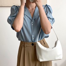 룩샵 여자 여성 심플 캐쥬얼 핸드 토트백