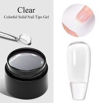 젤네일 네일아트 8ml 빠른 연장 네일 젤 반짝이 컬러 아크릴 구축 폴리쉬 아트 바니시 DIY 디자인 매니큐어, [23] Q42424 Nail Tips 7ml