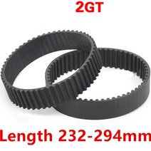 전동 컨베이어 벨트 자바라 롤러 컨베어 콘베어 너비 6mm 10mm 고무 GT2 드라이브 톱니 2GT 폐쇄 루프 타이밍 길이 300-390mm, [02] 10mm, [07] 350mm, 1개