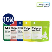 [KT알파쇼핑]동국제약 핀란드산 자일리톨 자일리팝 40gX10봉 옵션 택1, 민트 5봉+피치 5봉