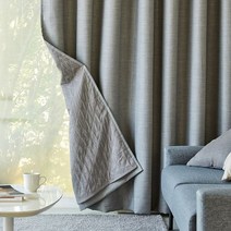 모던하우스 WOW 린넨스타일 3중방한 3도씨커튼 220X240 2장세트 그레이