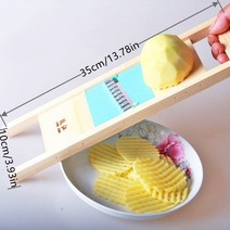 나무 감자 그리드 슬라이서 웨이브 나이프 야채 강판 골판지 그물 쵸퍼 커터 치퍼 샐러드 주방 슈레더 필러 매셔, 01 Chopper Wave knife
