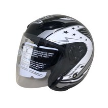JEC JS7 경량 오토바이 오픈페이스 헬멧 대형 큰사이즈 빅사이즈 경량 큰머리 3XL, XXXL, 블랙데칼