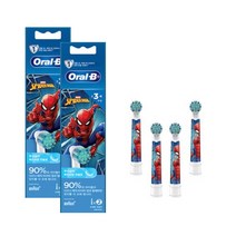 오랄비 스테이지스 파워 어린이용 전동칫솔 리필모 4p, 1개, EB10-4(스파이더맨)