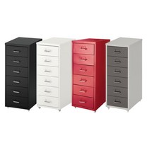 이케아 HELMER 헬메르 6단 서랍장/수납장/이동식/사무실/책상서랍/인테리어, 그레이_304.943.64