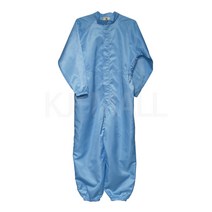 KJ 방진복 원피스 제전복 무진복 제전방진복 클린복 크린룸 반도체 정전기방지 작업복 C카라원피스, 스카이블루-M(90)