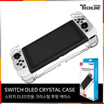 테크라인 닌텐도 스위치 OLED 크리스탈 투명케이스, 단품, 단품