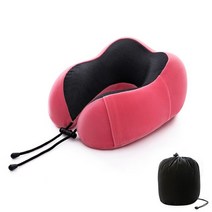 Roeiler De Voyage Forme U En Mousse À Mémoire 재결합 렌트 Doux Literie Santé Cervicale 드롭 배송, 10 Pink Set 1