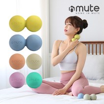 홈인뮤트 듀얼 마사지볼, 코랄, 1개