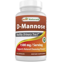 베스트네츄럴스 D-마노스 1500mg 캡슐, 120개입, 1개