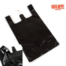 검정 쓰봉 비닐봉투 27 100P 채소비닐 음식물쓰레기봉투 배달봉투