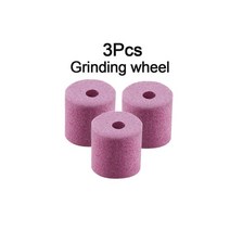 보루방 탁상드릴 드릴링머신 탭보루방 휴대용 비트 숫돌 커런덤 저항 연마 그라인더 휠 휠, 만 3pcs 돌