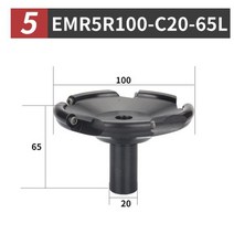 1pc 일반 터렛 밀링 도구 기계 emr5r 바 페이스 밀링 커터 cnc 라운드 노즈 커터 506380100, 4