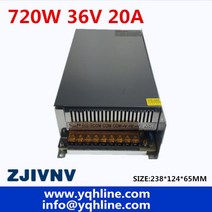 36V 20A 720W 가변 전원 공급 장치 스위칭 모터/산업/장비 S-720-36, 05 48V_02 220V