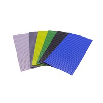 요고요 레고 호환 놀이판 - 24 X 48칸 (19.2cm X 38.4cm), 파랑