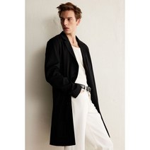H&M 흐앤므 슬림핏 코트 - 블랙337741