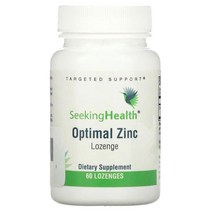 SEEKING HEALTH OPTIMAL ZINC 60 LOZENGES, 단색, 한 사이즈