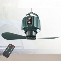 타프팬 무선 천장형 휴대용 천장 실링팬 캠핑용 선풍기 미니 USB, 초록 10400mAh