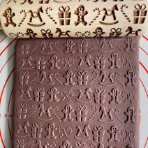크리스마스 롤링 핀 패턴 순록 꽃 나무 베이킹 쿠키 비스킷 퐁당 케이크 반죽 새겨진 엠보싱 롤러, U-Trojan Horse