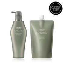 [건성두피용] 시세이도 서브리믹 휀테포르테 샴푸 500ml+리필 450ml, 본품 500ml + 리필 450ml