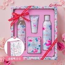 캐스키드슨 인덜전트 4종세트 (와일드로즈&퀸스 바디워시 200ml+바디로션 200ml+핸드크림 30ml+배스 솔트 100g) + 쇼핑백, 단품