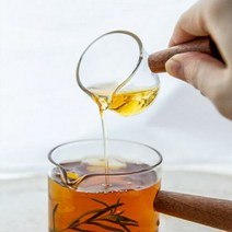오리엔탈무드 홈카페 우드 손잡이 유리 샷잔 시럽잔 110ml, 단품