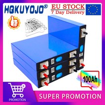 인산철 배터리 100 새로운 3.2V 100Ah Lifepo4 4S 12.8V 팩 리튬 철 인산염 태양 오토바이 전기 자동차 153968, 16pcs