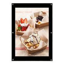 제이스토어 / 자석 아크릴 안내판 광고판 액자 흑색 A1